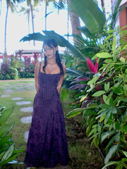 Dark Purple Spaghetti Straps A-Line Long Formal Prom Dress Evening Dress, HZ0319