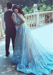 Gorgeous Tulle Sweetheart Formal Dresses With 3D Flowers