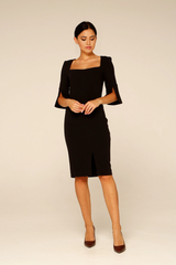 A-line Elegant Tea Length Bridesmaid Dress Formal Dresses for Wedding Guest Cocktail Dress Mother of the Bride Dresses