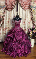 Luxury Long Ball Gown Prom Dress Sweet 15 Dresses Quinceanera