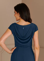 Mermaid V-Neck Sequins Lace Dark Navy formal dresses evening dress Mother of the Bride Dresses