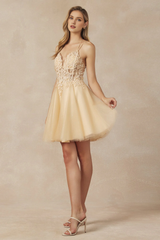 Leaf embroidery tight corset short sleeveless sweetheart dress