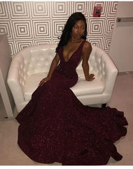 Black Girl Prom Dress, Mermaid Party Dress SA1529