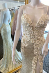 Stunning Lavender Sequins Mermaid Long Formal Dress