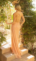Deep V-Neck Long Sequin Prom Dress with Slit