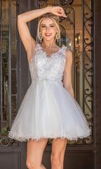 Sleeveless Short Prom Dress 3297