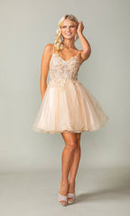 Short Pastel Homecoming Dress 3341