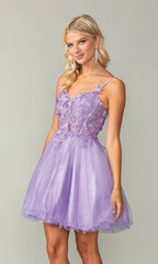 Short Pastel Homecoming Dress 3341