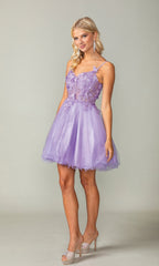 Short Pastel Homecoming Dress 3341