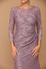 Long Mother of the Bride Lace Formal Dress