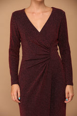 Long Mother of the Bride Formal Metallic Dress