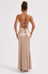 Satin Prom Dresses for Women Long Mermaid Evening Dress Formal Party Gown