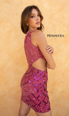 Sequin One-Shoulder Short Homecoming Dress 3504