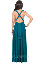 A-line One Shoulder Convertible Wrap formal dresses Bridesmaid Dresses evening gown Prom Dress