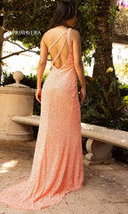 Bright Neon Primavera One-Shoulder Prom Dress 3761N