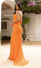 Bright Neon Primavera One-Shoulder Prom Dress 3761N