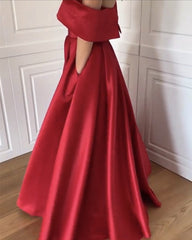 Sexy Long Satin Dress Off The Shoulder