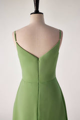 Matcha groene banden thee lengte bruidsmeisje jurk
