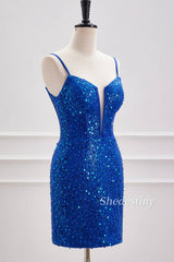 Glitter Beaded Sweetheart A-Line Short Party Dress