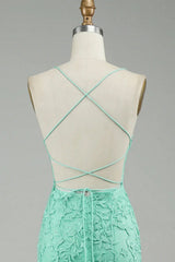 Mint Mermaid Long Prom Dress with Appliques