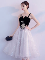 White tulle prom dress lace homecoming dress evening dress