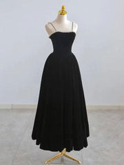 Burgundy Velvet tea length prom dress, burgundy evening dress