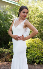 Mermaid Lace Wedding Low Back Wedding Backless Wedding Boho Wedding Dress