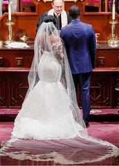 Mermaid Style Wedding Dress 2 In 1, Bridal Gown ,Dresses For Brides