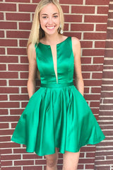 Cute A-line Short Yellow Homecoming Dress Mini Dresses Party Night