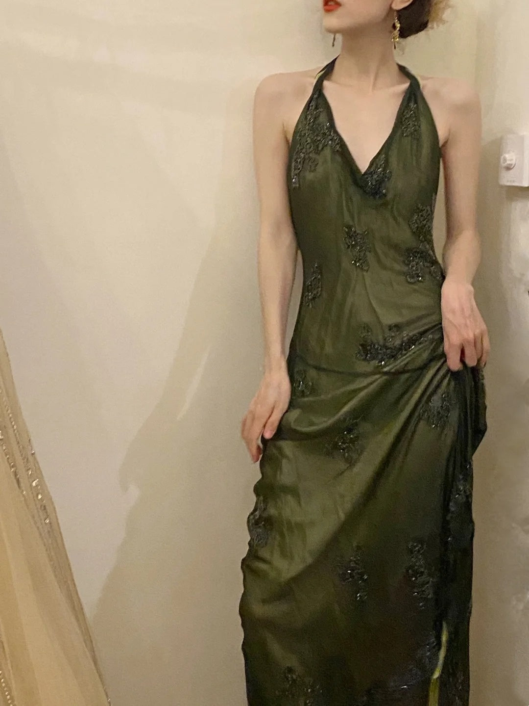 Stunning Prom Dress V-neck Backless Gala Dress Birthday Party Dress Evening Dress HZ0319