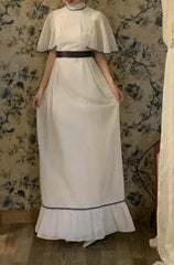 Elegant Prom Dress White Crew Neck Gala Dress Formal Dress Evening Dress HZ0319