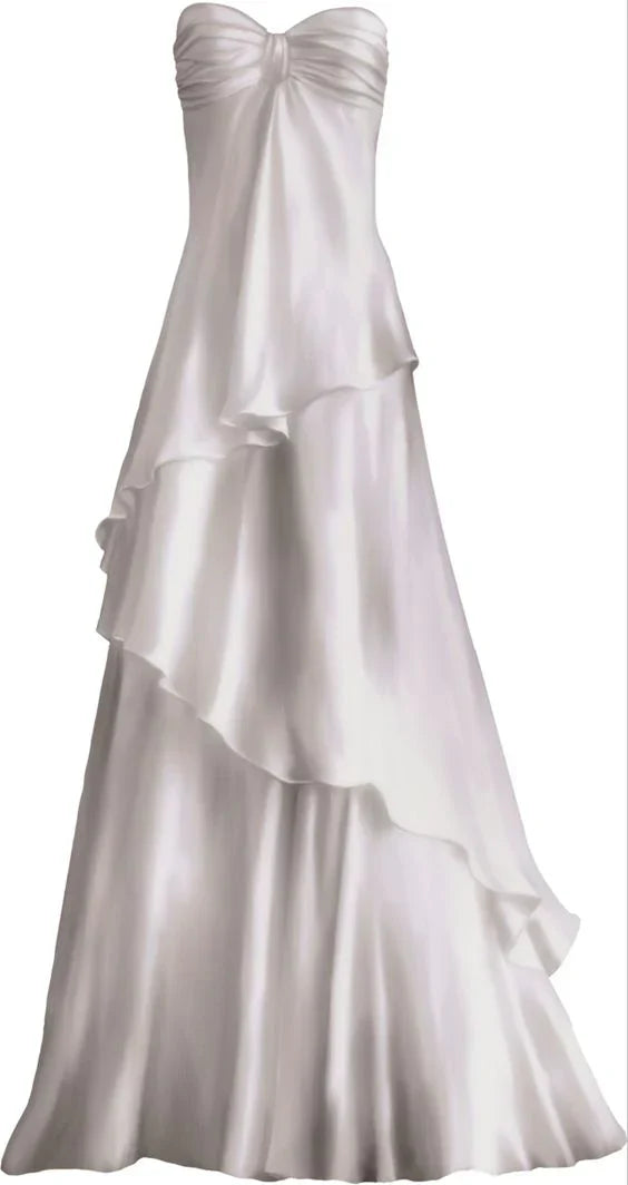 Aimishang Elegant Gowns Evening Dresses Sweetheart A Line White Long Prom Dresses Party Dresses Prom Dresses Stores
