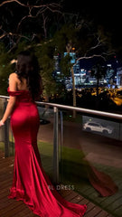 Mermaid Elegant Off The Shoulder formal dresses Bridesmaid Dresses evening gown Prom Dress