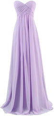 Lieverd bruidsmeisje chiffon prom jurk lange avondjurk