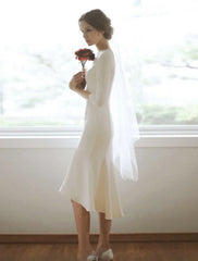 Beach Wedding Dresses A-Line V Neck Short Sleeve Floor Length Chiffon Bridal Gowns With Pleats Appliques Summer Wedding Party Women's Clothing（复制）