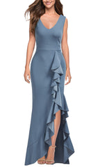 Mermaid V-Neck Elegantes formal dresses Bridesmaid Dresses evening gown Prom Dress