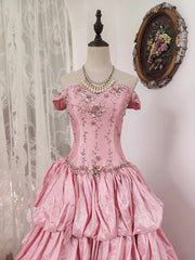 Stunning Prom Dress Off Shoulder Pleated Evening Dress Sweet 16 Dress Ball Gown HZ0319