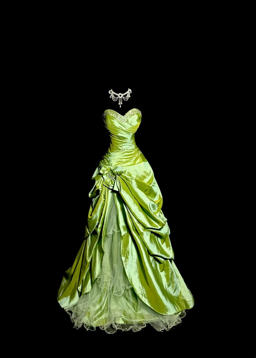 Elegant Prom Dress Green Sweetheart Pleated Tulle Formal Dress Evening Dresses Birthday Party Dress HZ0319