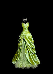 Elegant Prom Dress Green Sweetheart Pleated Tulle Formal Dress Evening Dresses Birthday Party Dress HZ0319