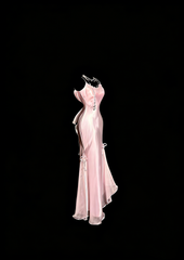 Sweet Prom Dress Light Pink Spaghetti Straps Mermaid Formal Dress Evening Dresses Birthday Party Dress HZ0319
