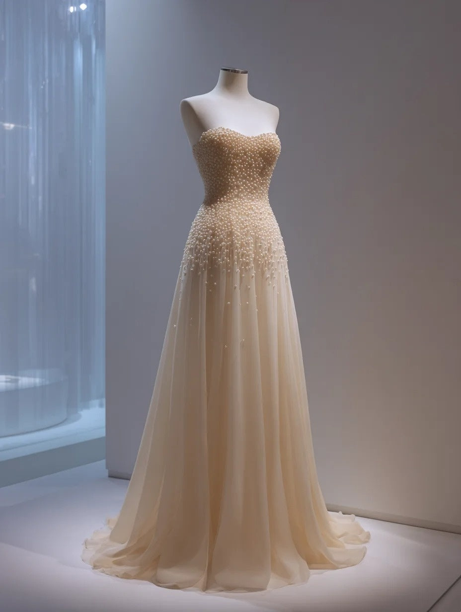 A Line Prom Dress Beauty Sweetheart Pleated Beading Formal Dress Evening Dresses Gala Dress HZ0319