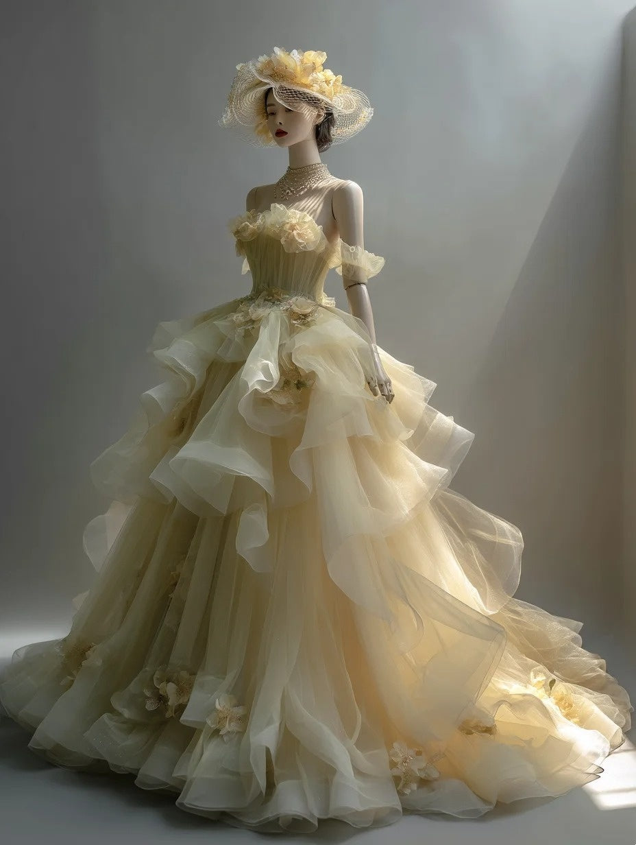 Stunning Ball Gown Off Shoulder Tulle Prom Dresses Evening Gala Gown Quinceanera Dress HZ0319