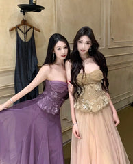 Elegant Prom Dress Sweetheart Pleated Tulle Gala Evening Gown Dress Birthday Party Outfits HZ0319