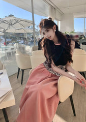 Elegant Prom Dress A Line Crew Neck Gala Evening Gown Dress Birthday Party Outfits HZ0319
