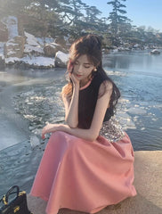 Elegant Prom Dress A Line Crew Neck Gala Evening Gown Dress Birthday Party Outfits HZ0319