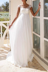 A-shaped spoon cover sleeve lace sticker beach wedding dress