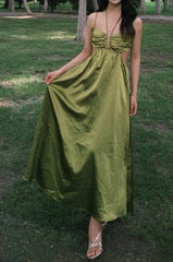 Elegant Prom Dress Spaghetti Straps Backless Gala Gown Evening Dress Birthday Party Outfits HZ0319