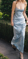 Beauty Prom Dress Spaghetti Straps Backless Gala Gown Evening Dress Birthday Party Outfits HZ0319