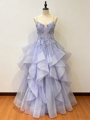 Stunning Prom Dress Spaghetti Straps Pleated Tulle Evening Dresses Gala Gown Birthday Party Outfits HZ0319