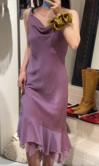 Stunning Prom Dress Chiffon Spaghetti Straps Beading Birthday Party Outfits Evening Dresses Gala Gown HZ0319